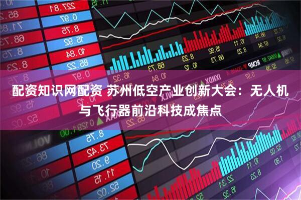 配资知识网配资 苏州低空产业创新大会：无人机与飞行器前沿科技成焦点
